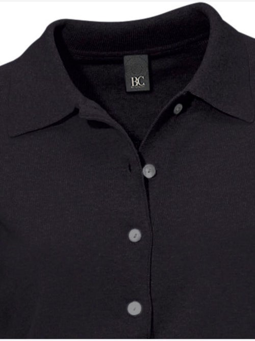 Pull Polo Style Polo Classique Avec Patte De Boutonnage Et Boutons - Taille Standard - helline - Kiabi
