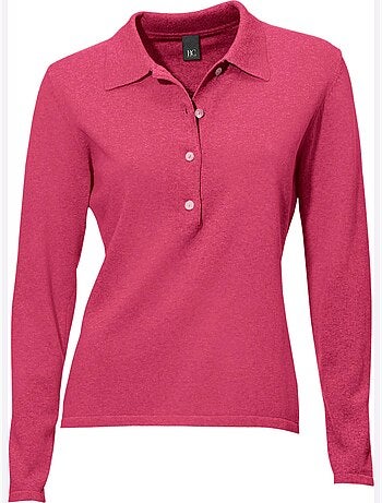 Pull Polo Style Polo Classique Avec Patte De Boutonnage Et Boutons - Taille Standard - Helline