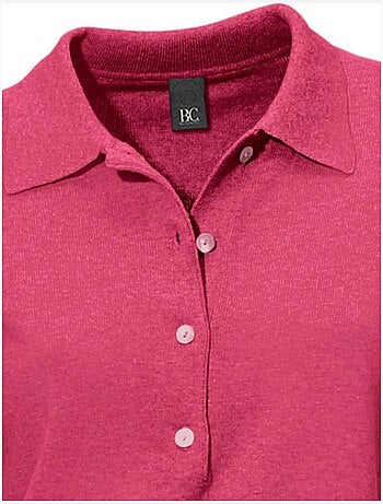 Pull Polo Style Polo Classique Avec Patte De Boutonnage Et Boutons - Taille Standard - Helline