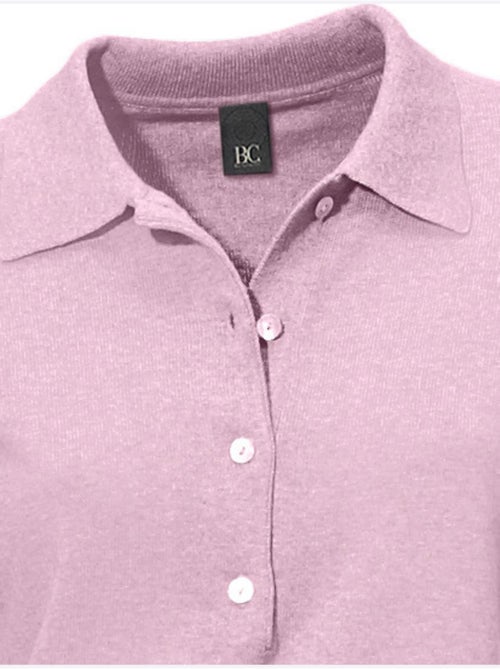 Pull Polo Style Polo Classique Avec Patte De Boutonnage Et Boutons - Taille Standard - helline - Kiabi