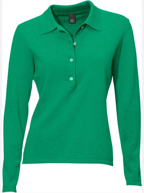 Pull Polo Style Polo Classique Avec Patte De Boutonnage Et Boutons - Taille Standard - helline - Kiabi
