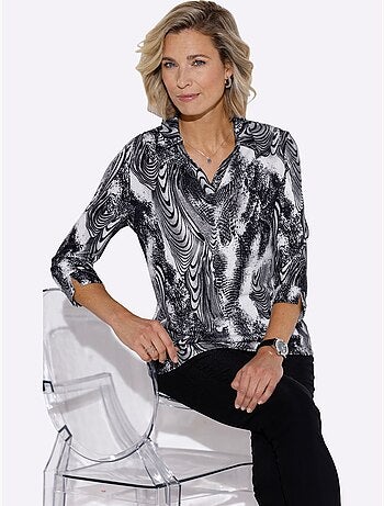 Pull Polo Tricot Fin Et Doux - Taille Standard - Moda Vilona