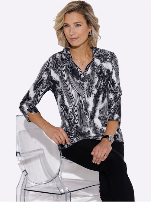 Pull Polo Tricot Fin Et Doux - Taille Standard - Moda Vilona - Kiabi
