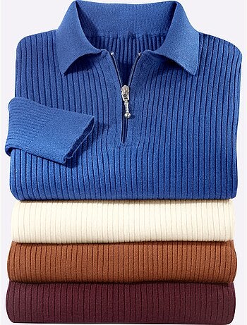 Pull Polo Viscose Douce Et Fluide - Taille Standard - Witt