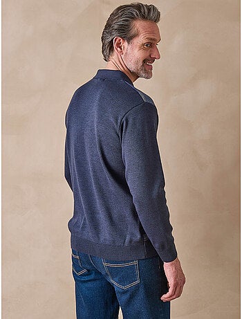 Pull polo zippé homme - DAXON