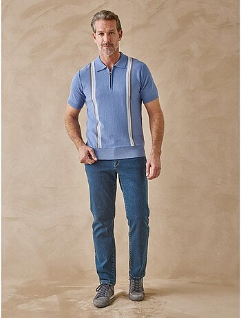 Pull polo zippé homme - DAXON