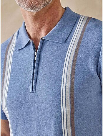 Pull polo zippé homme - DAXON