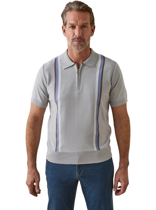 Pull polo zippé homme - DAXON - Kiabi