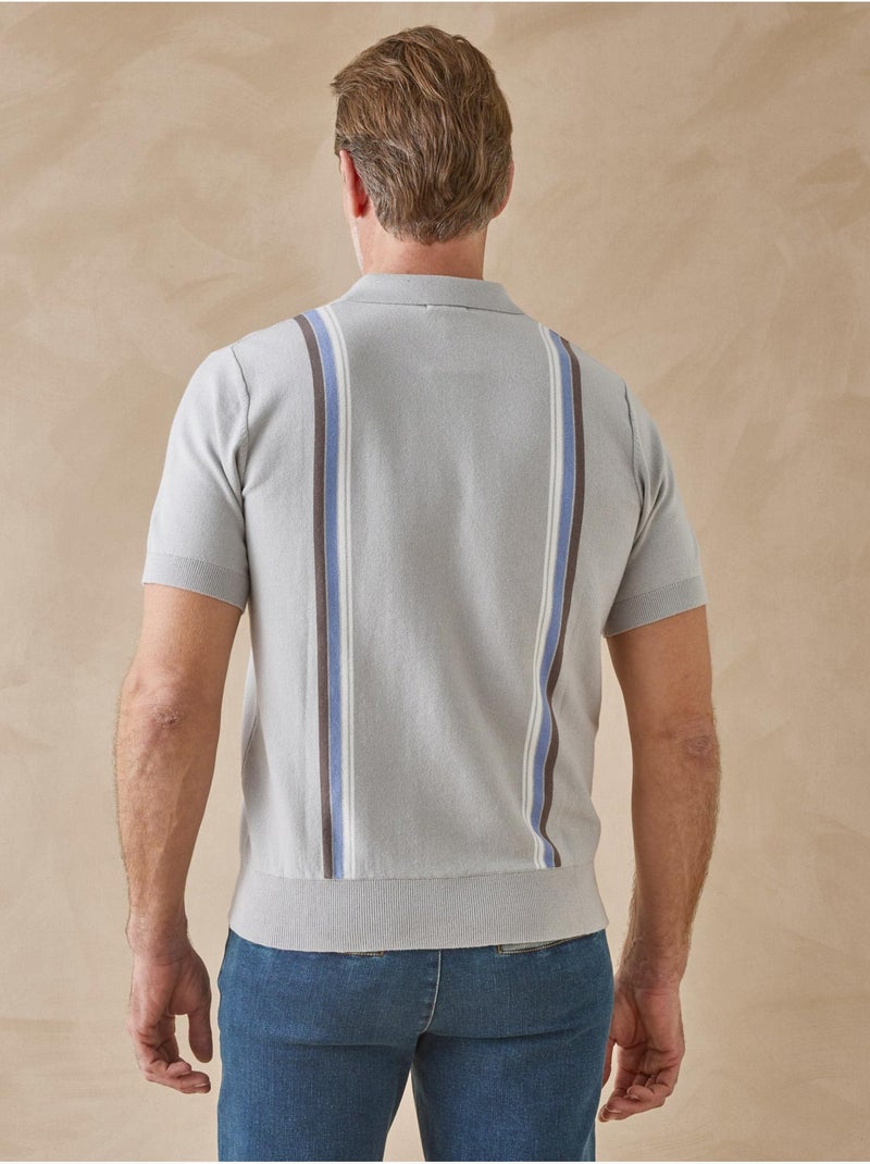 Pull polo zippé homme - DAXON Gris - Kiabi