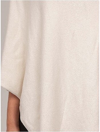 Pull poncho asymétrique maille fine kuvene