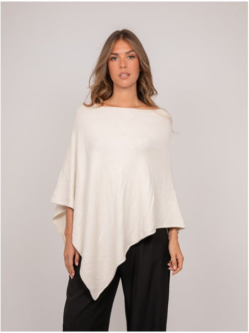 Pull poncho asymétrique maille fine kuvene - Kiabi Pull poncho asymétrique maille fine kuvene - Kiabi