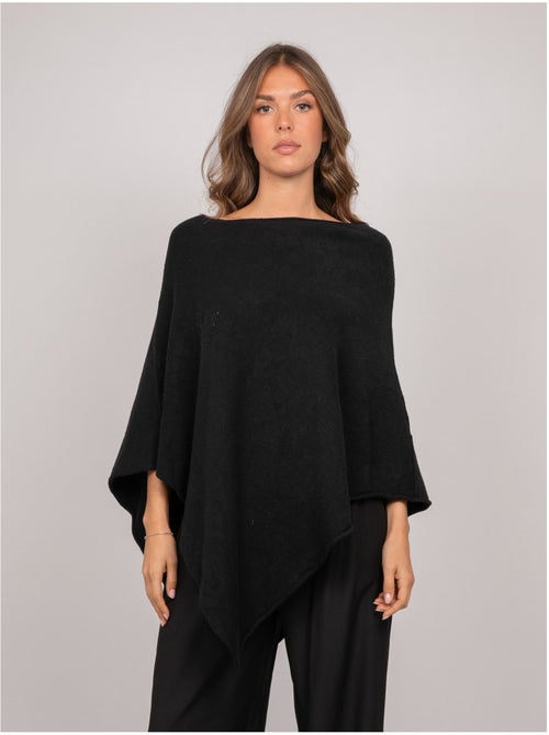 Pull poncho asymétrique maille fine kuvene - Kiabi