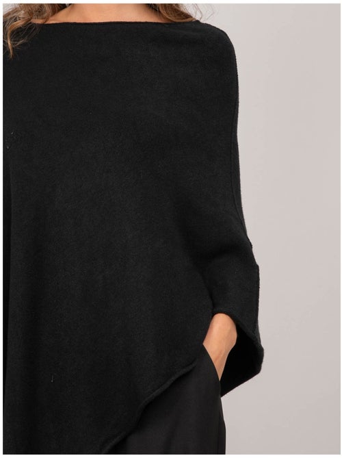 Pull poncho asymétrique maille fine kuvene - Kiabi