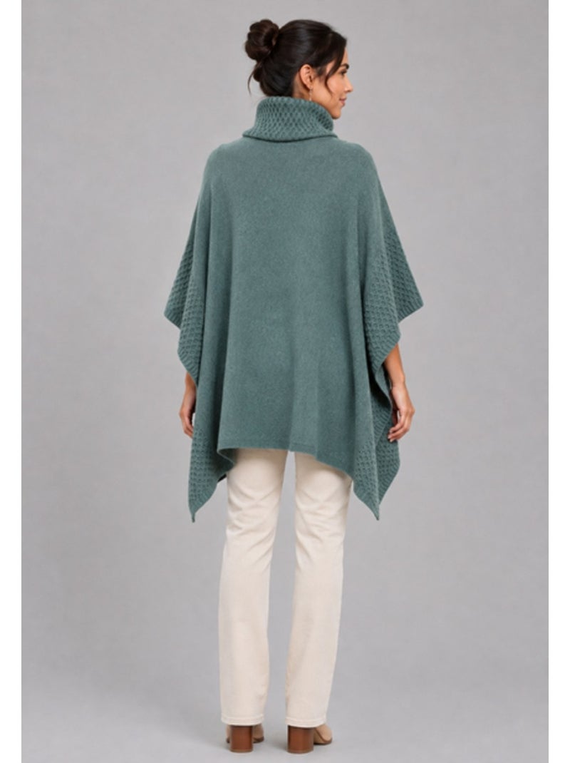 Pull poncho kebello Vert - Kiabi