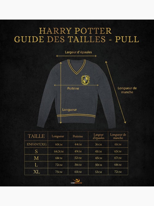 Pull poufsouffle - harry potter - Kiabi