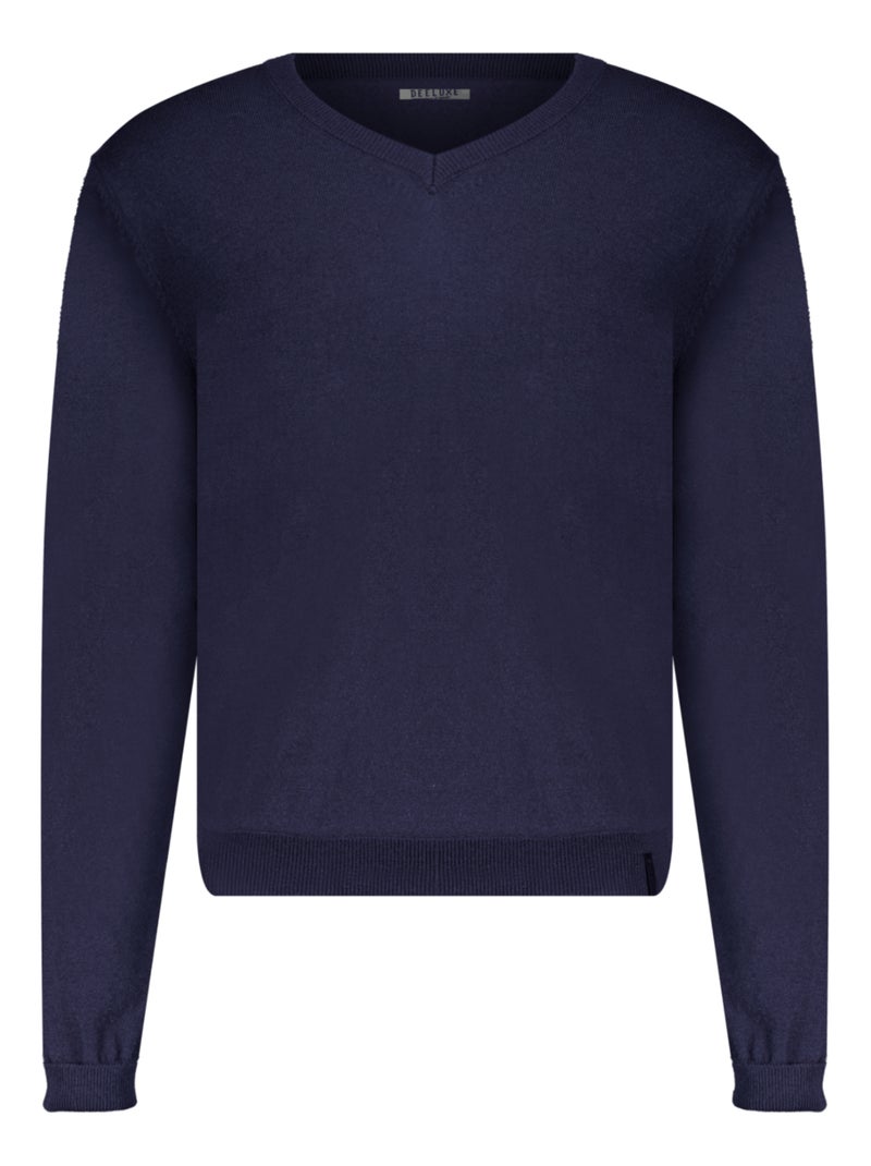 Pull pour homme 'Deeluxe' Bleu marine - Kiabi