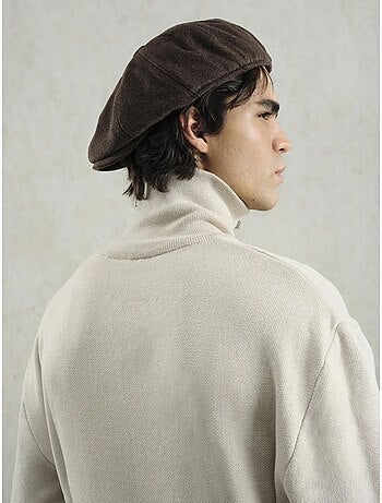 Pull pour homme en maille côtelée avec col zippé giesto