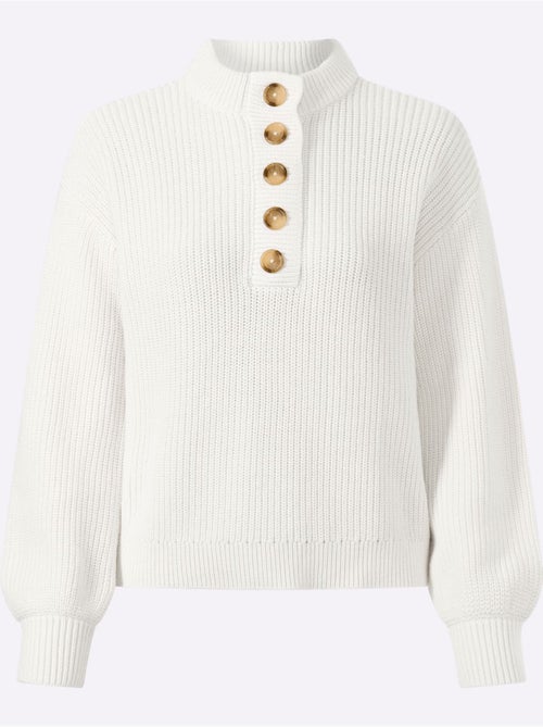 Pull pur coton - taille standard - helline - Kiabi Pull pur coton - taille standard - helline - Kiabi