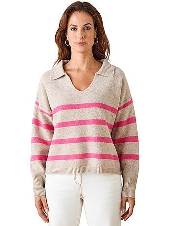 Pull pure laine col polo - DAXON