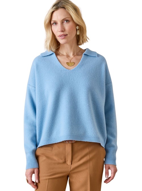 Pull pure laine col polo - DAXON - Kiabi