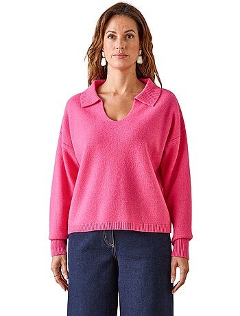 Pull pure laine col polo - DAXON