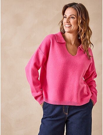 Pull pure laine col polo - DAXON