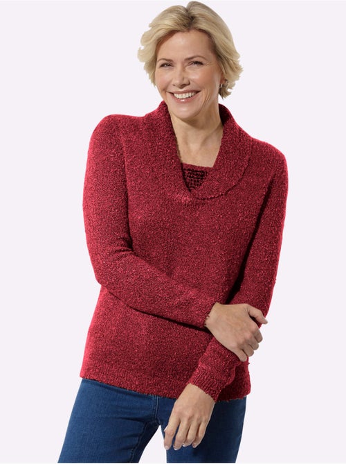 Pull Qualité Bouclée Chaude - Taille Standard - Witt - Kiabi Pull Qualité Bouclée Chaude - Taille Standard - Witt - Kiabi