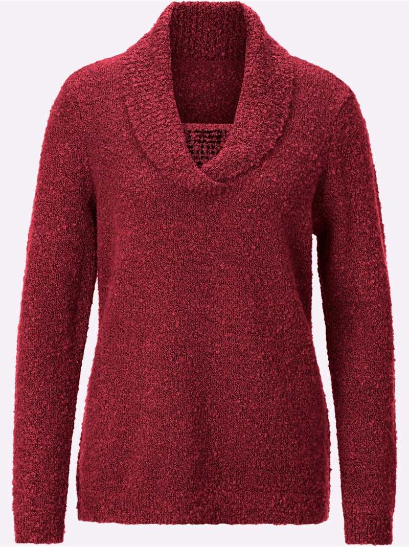Pull Qualité Bouclée Chaude - Taille Standard - Witt Cerise - Kiabi