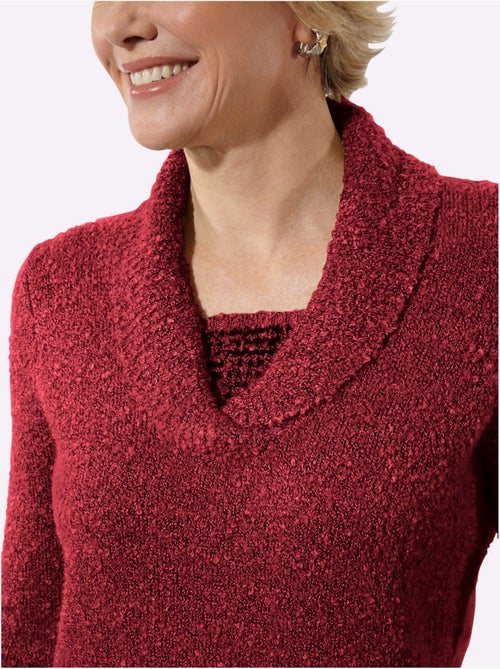 Pull Qualité Bouclée Chaude - Taille Standard - Witt - Kiabi Pull Qualité Bouclée Chaude - Taille Standard - Witt - Kiabi