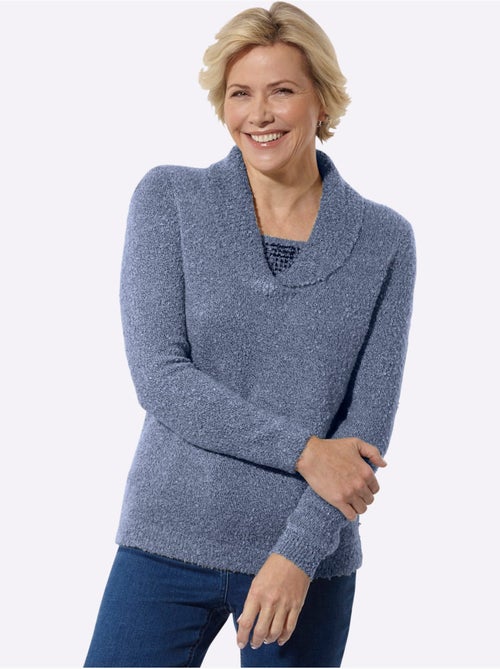 Pull Qualité Bouclée Chaude - Taille Standard - Witt - Kiabi Pull Qualité Bouclée Chaude - Taille Standard - Witt - Kiabi