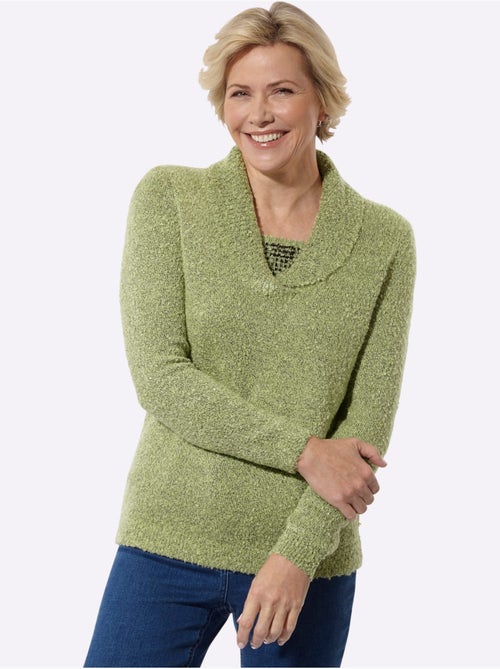 Pull Qualité Bouclée Chaude - Taille Standard - Witt - Kiabi Pull Qualité Bouclée Chaude - Taille Standard - Witt - Kiabi
