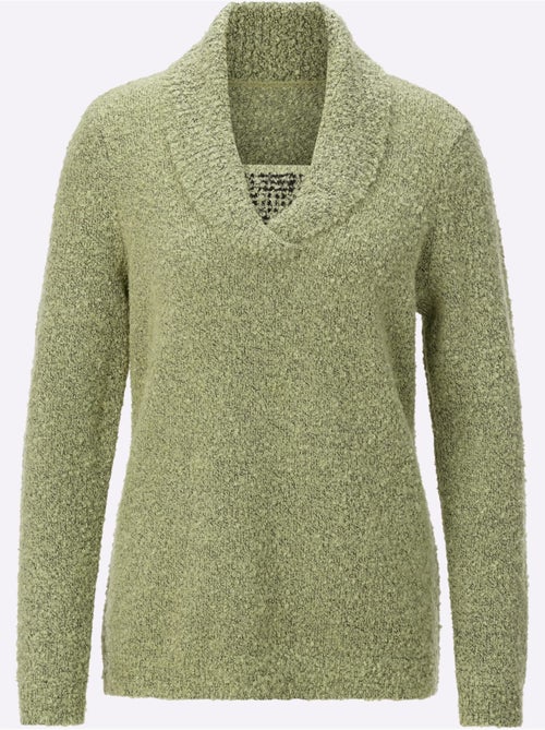 Pull Qualité Bouclée Chaude - Taille Standard - Witt - Kiabi Pull Qualité Bouclée Chaude - Taille Standard - Witt - Kiabi