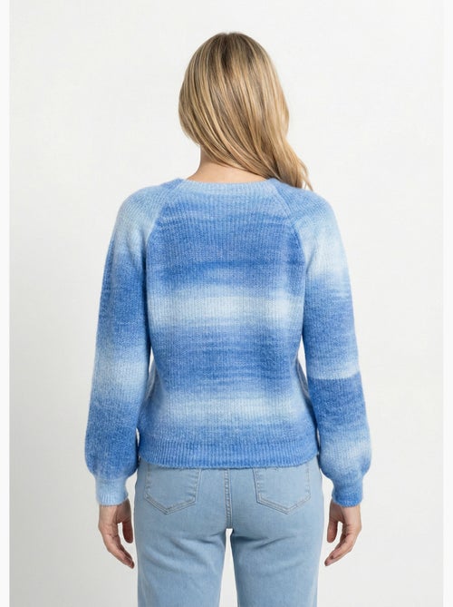 Pull raglan maille poilue effet tie & dye - Afibel - Kiabi Pull raglan maille poilue effet tie & dye - Afibel - Kiabi