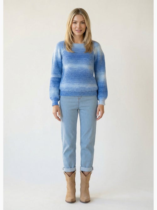 Pull raglan maille poilue effet tie & dye - Afibel - Kiabi Pull raglan maille poilue effet tie & dye - Afibel - Kiabi