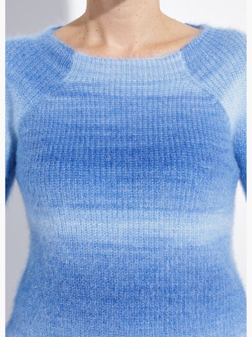 Pull raglan maille poilue effet tie & dye - Afibel - Kiabi Pull raglan maille poilue effet tie & dye - Afibel - Kiabi