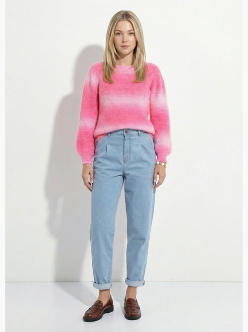 Pull raglan maille poilue effet tie & dye - Afibel - Kiabi