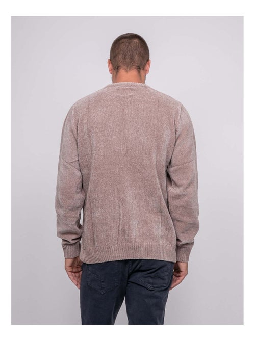Pull ras de cou avec torsades liturin - Kiabi