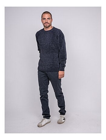Pull ras de cou avec torsades LITURIN
