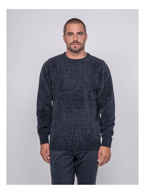 Pull ras de cou avec torsades liturin - Kiabi