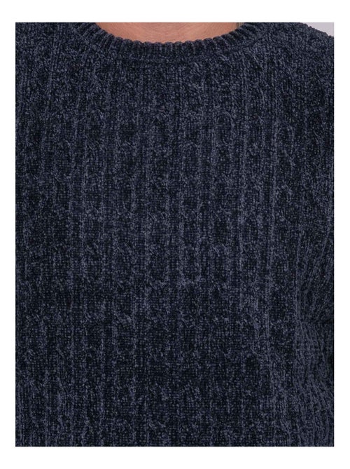 Pull ras de cou avec torsades liturin - Kiabi