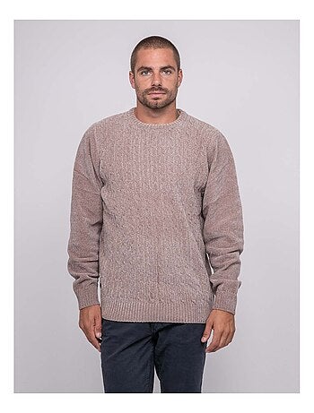 Pull ras de cous avec torsades LITURIN