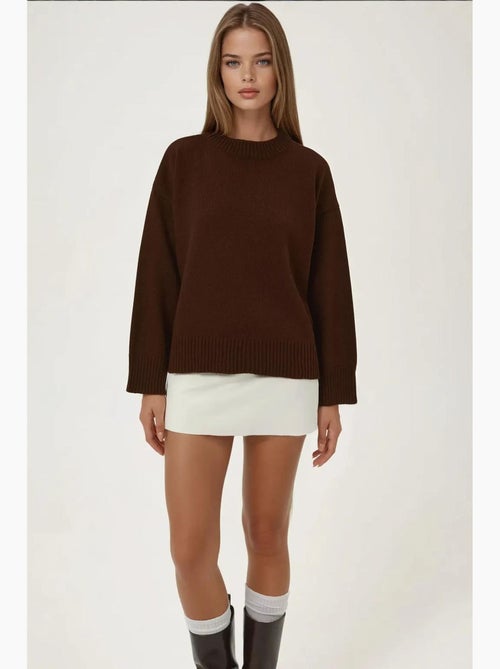 Pull ras du cou confortable hiccup - Kiabi Pull ras du cou confortable hiccup - Kiabi