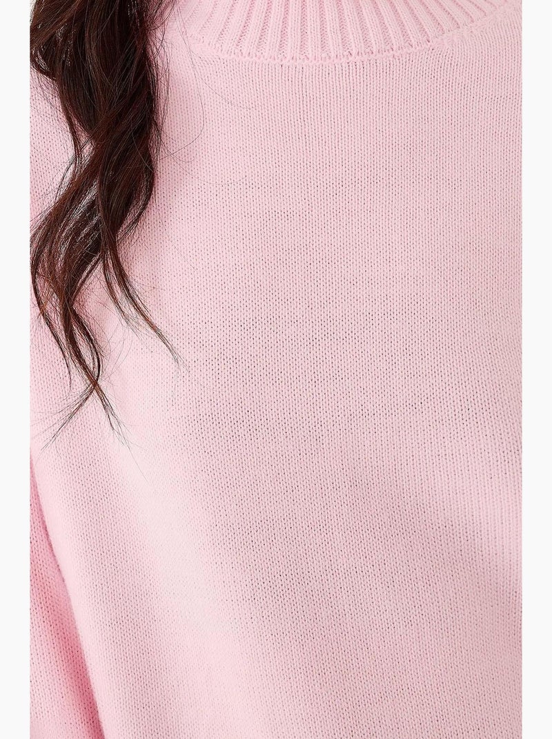Pull ras du cou confortable hiccup Rose clair - Kiabi