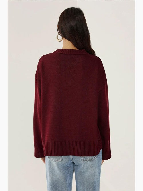 Pull ras du cou confortable hiccup - Kiabi