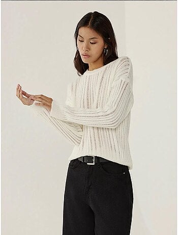 Pull ras du cou coupe décontractée