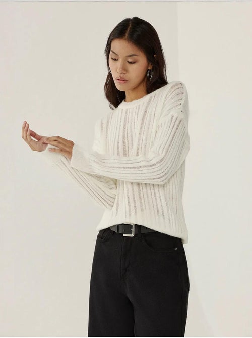 Pull ras du cou coupe décontractée - Kiabi