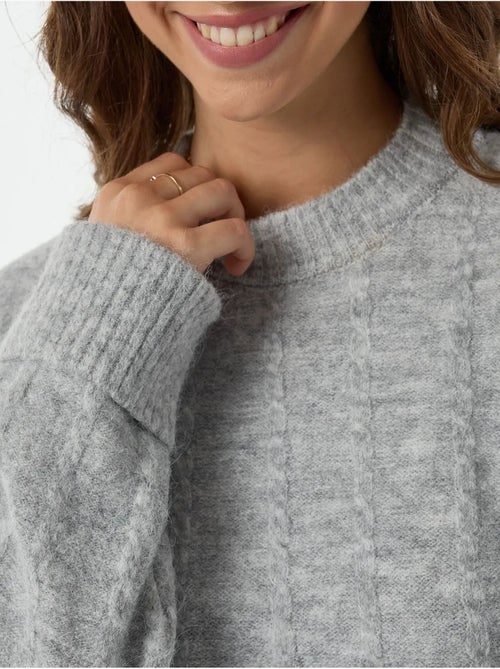 Pull ras du cou coupe décontractée - Kiabi