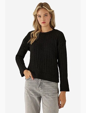 Pull ras du cou coupe décontractée hiccup