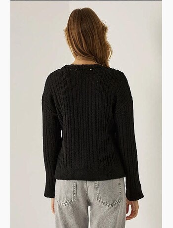 Pull ras du cou coupe décontractée hiccup