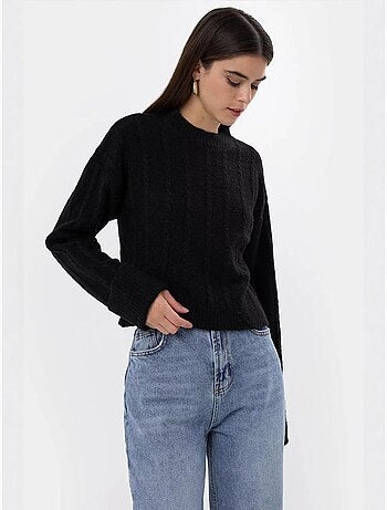 Pull ras du cou coupe décontractée